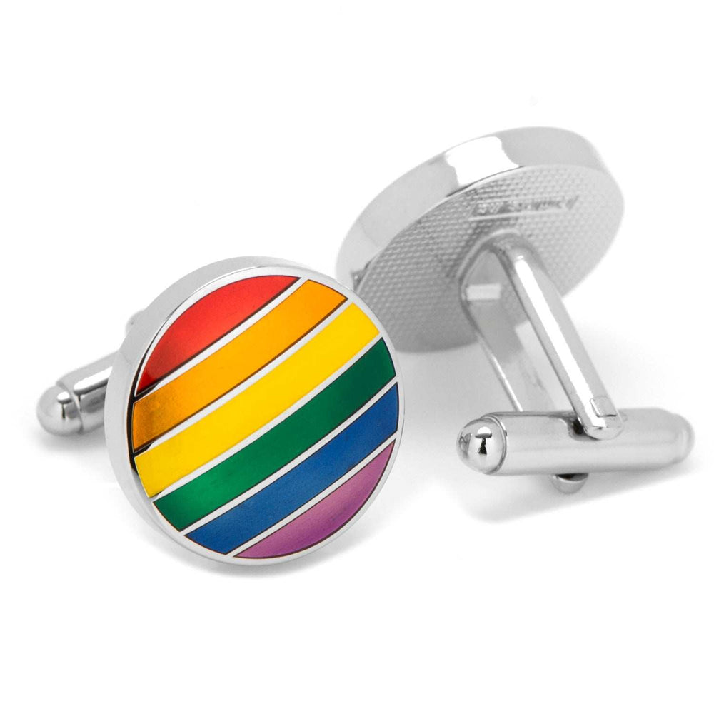 Rainbow Stripe Cufflinks - Cufflinks.com - Flyclothing LLC