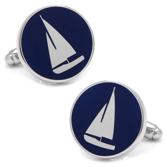 Sailboat Cufflinks - Cufflinks.com - Flyclothing LLC