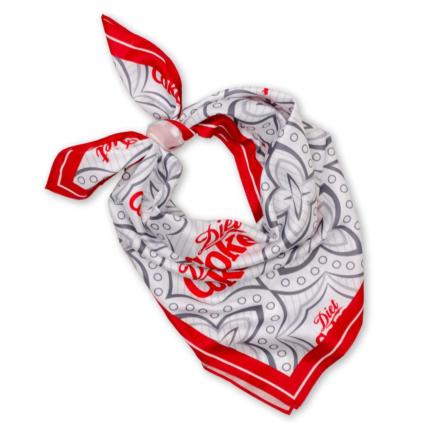 Diet Coke Satin Grey Scarf - Cufflinks.com - Flyclothing LLC