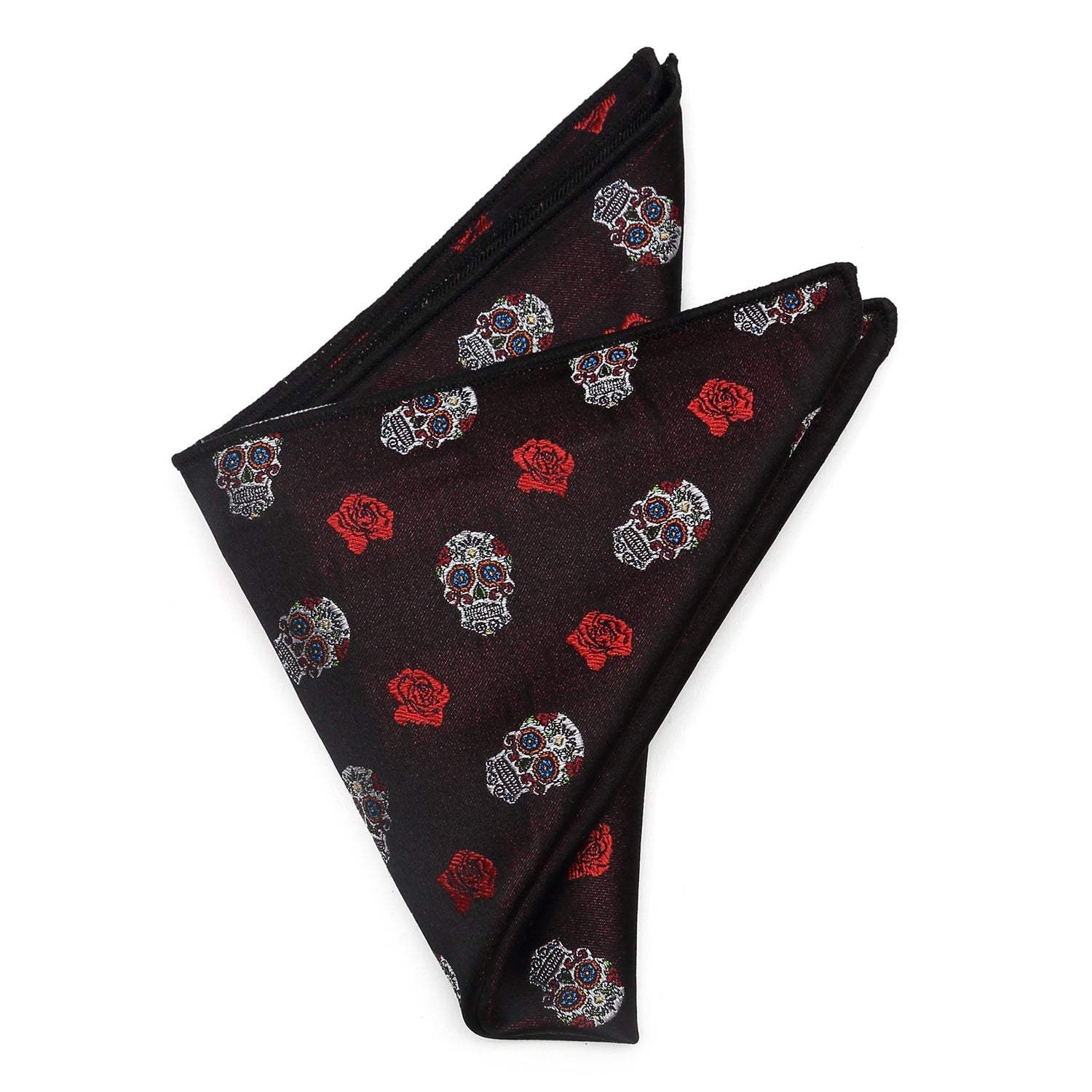 Sugar Skull Pocket Square - Cufflinks.com - Flyclothing LLC