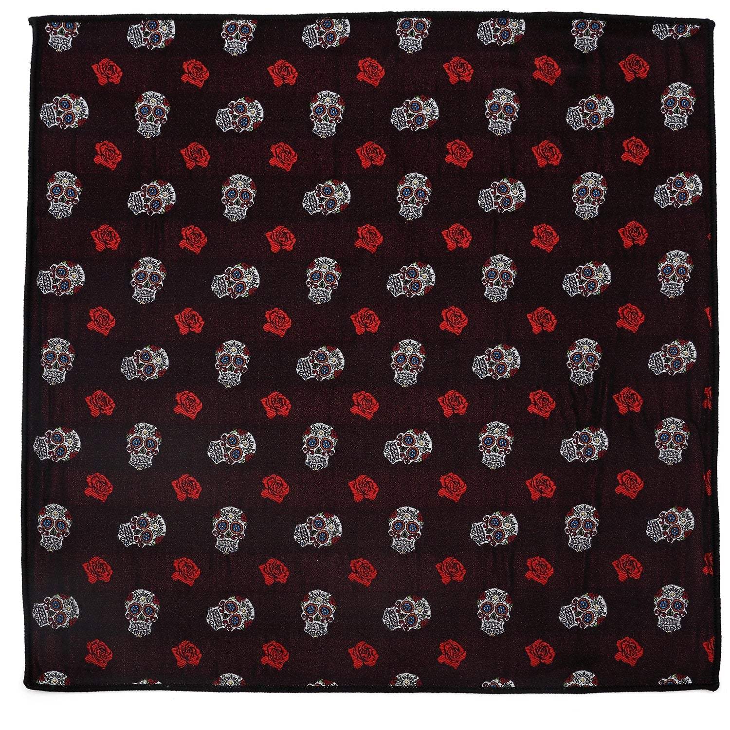 Sugar Skull Pocket Square - Cufflinks.com - Flyclothing LLC