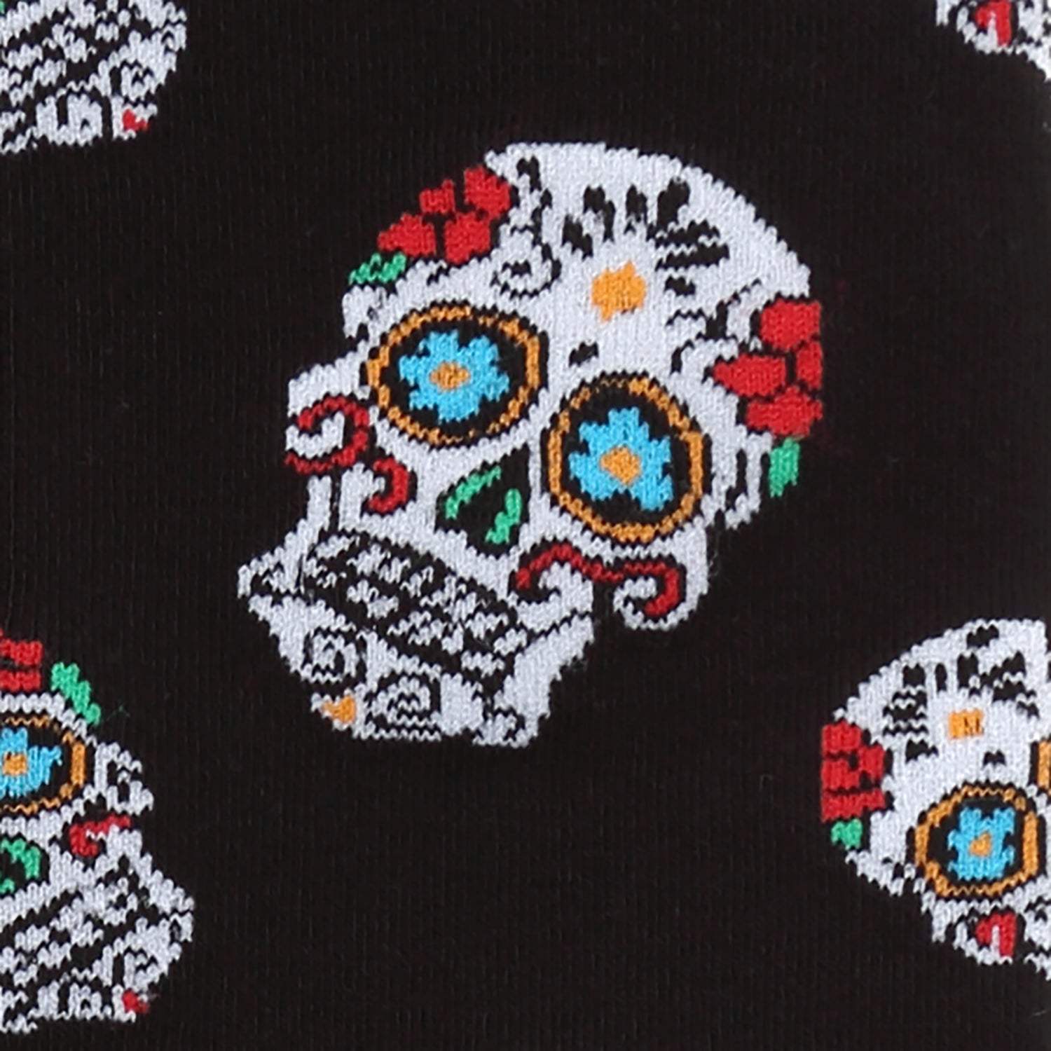 Sugar Skull Black Socks - Cufflinks.com - Flyclothing LLC
