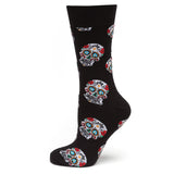 Sugar Skull Black Socks - Cufflinks.com - Flyclothing LLC