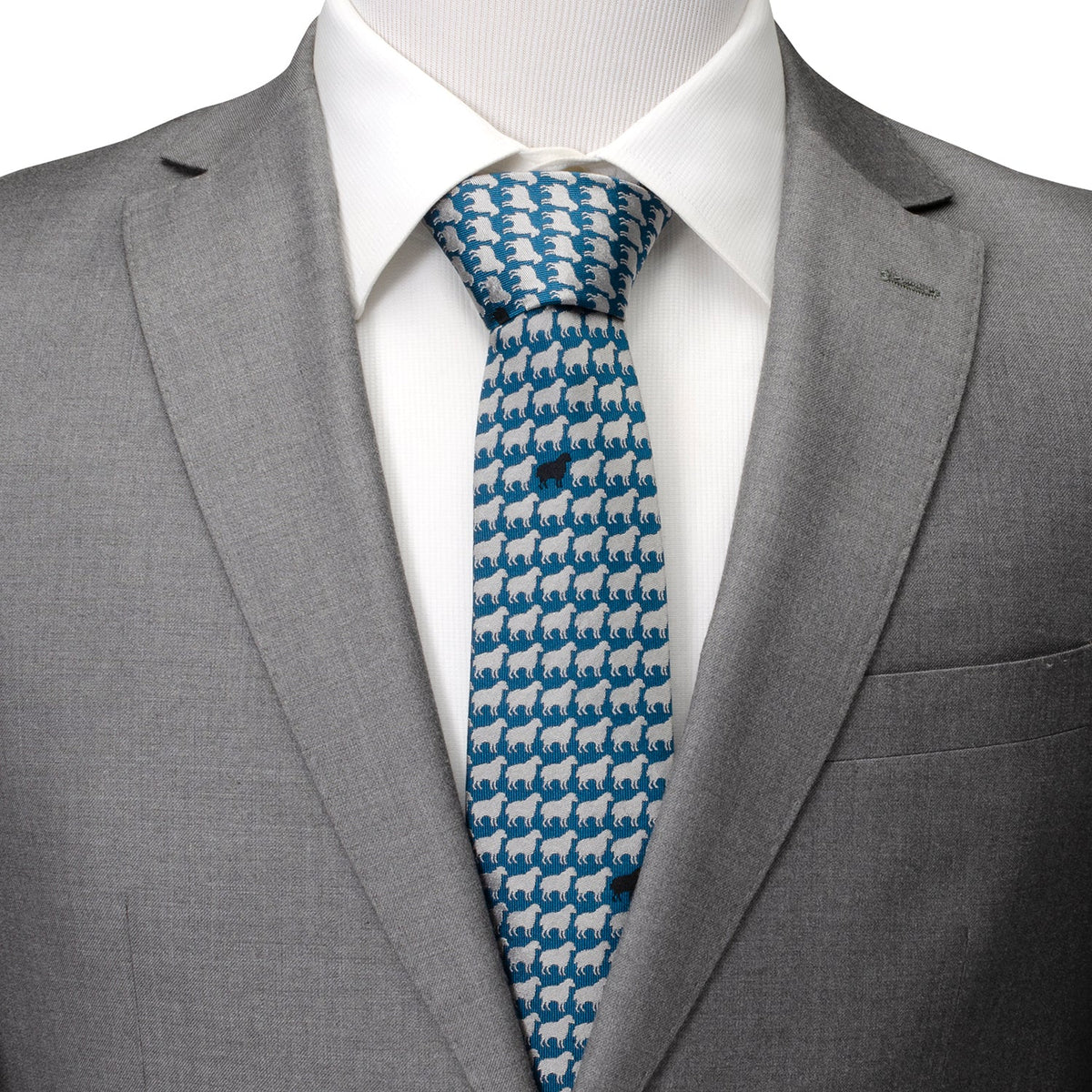 Black Sheep Blue Silk Men's Tie - Cufflinks.com - Flyclothing LLC
