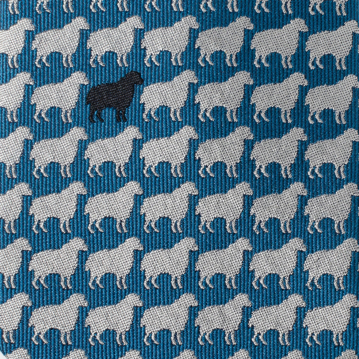 Black Sheep Blue Silk Men's Tie - Cufflinks.com - Flyclothing LLC