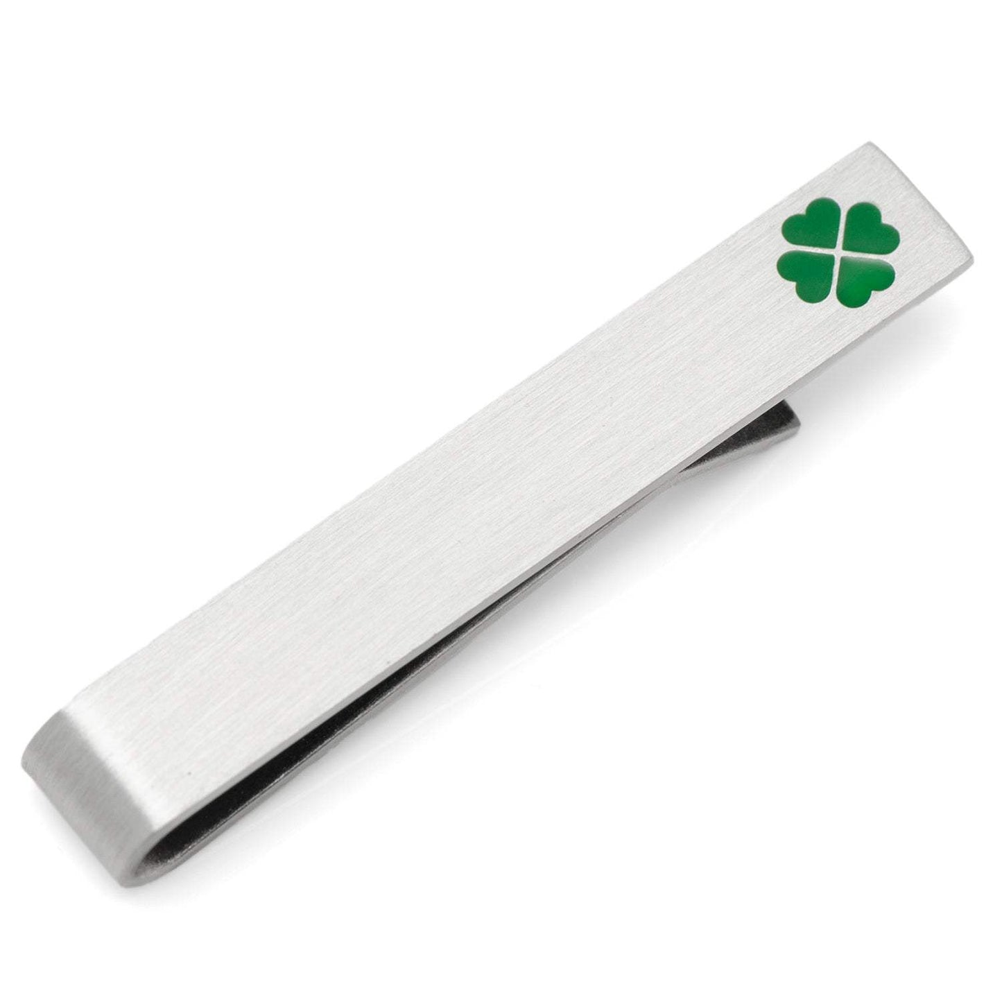 Shamrock Hidden Message Tie Bar - Cufflinks.com - Flyclothing LLC