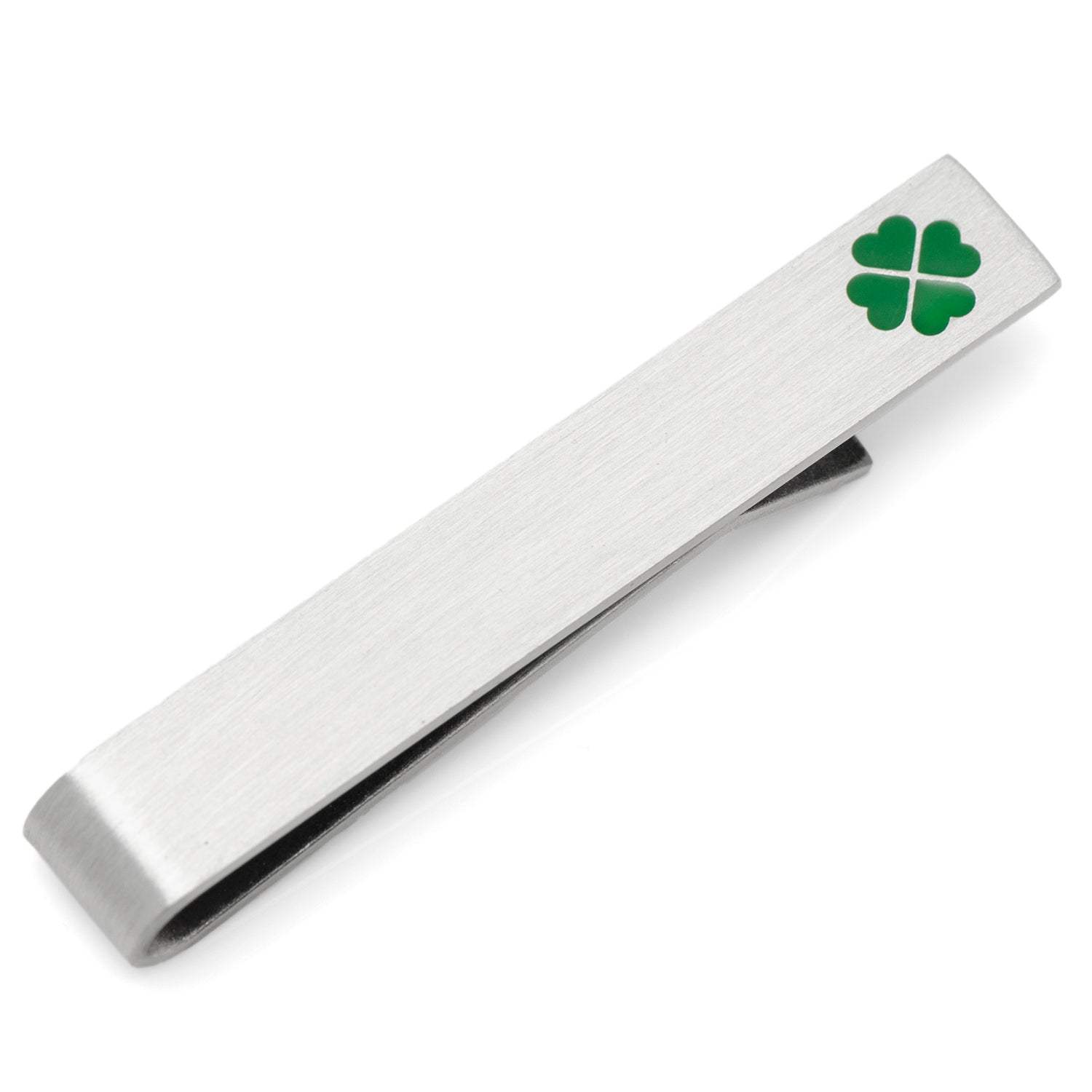 Shamrock Hidden Message Tie Bar - Cufflinks.com - Flyclothing LLC