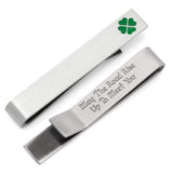 Shamrock Hidden Message Tie Bar - Cufflinks.com - Flyclothing LLC