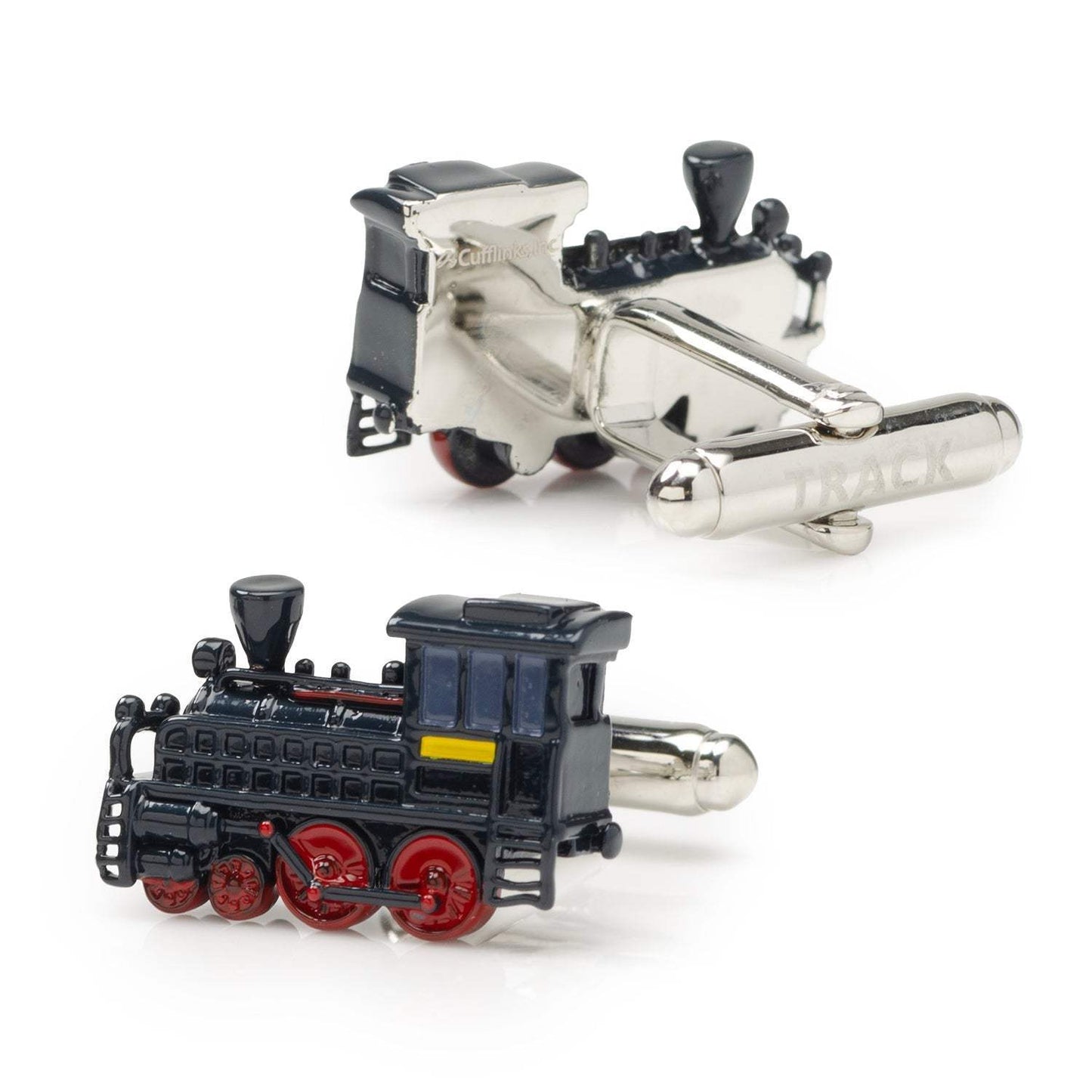 Steam Engine 3D Cufflinks - Cufflinks.com - Flyclothing LLC