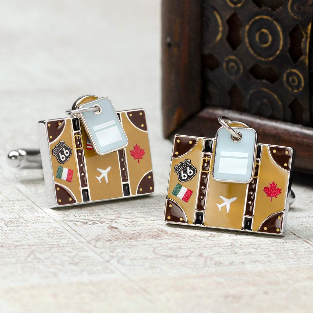 Traveler Suitcase Cufflinks - Cufflinks.com - Flyclothing LLC