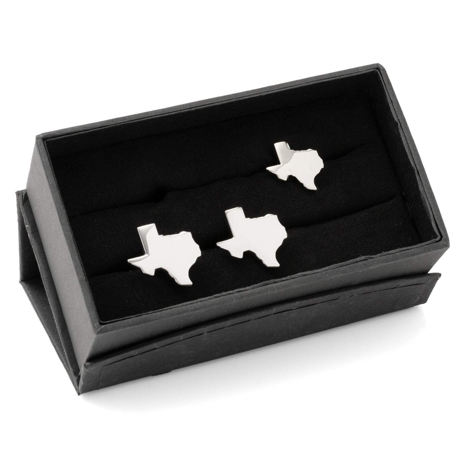 Silver Texas Cufflinks and Lapel Pin Gift Set - Cufflinks.com - Flyclothing LLC