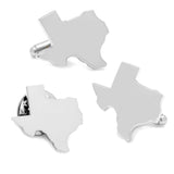 Silver Texas Cufflinks and Lapel Pin Gift Set - Cufflinks.com - Flyclothing LLC