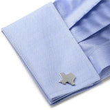 Silver Texas Cufflinks - Cufflinks.com - Flyclothing LLC