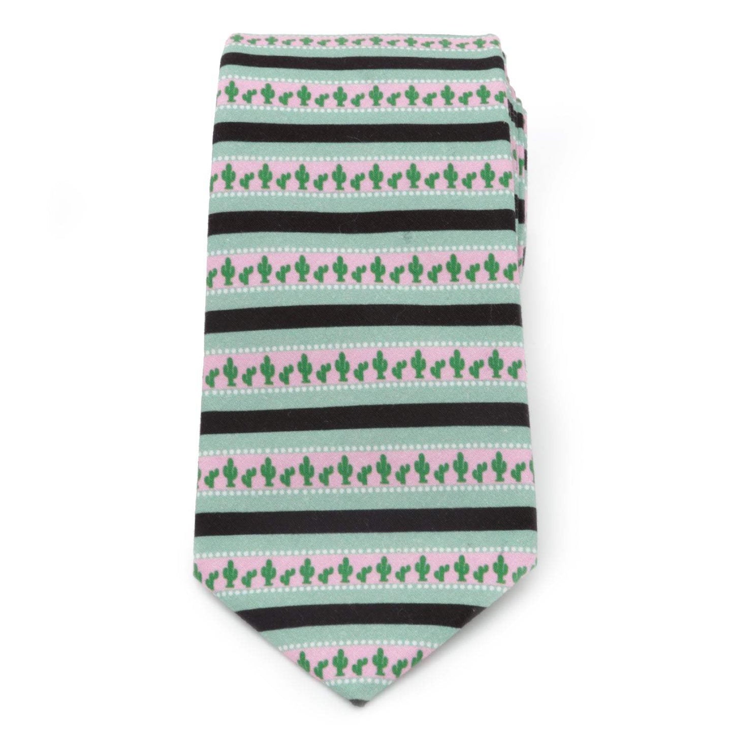 Texas Cactus Stripe Sage Men's Tie - Cufflinks.com - Flyclothing LLC