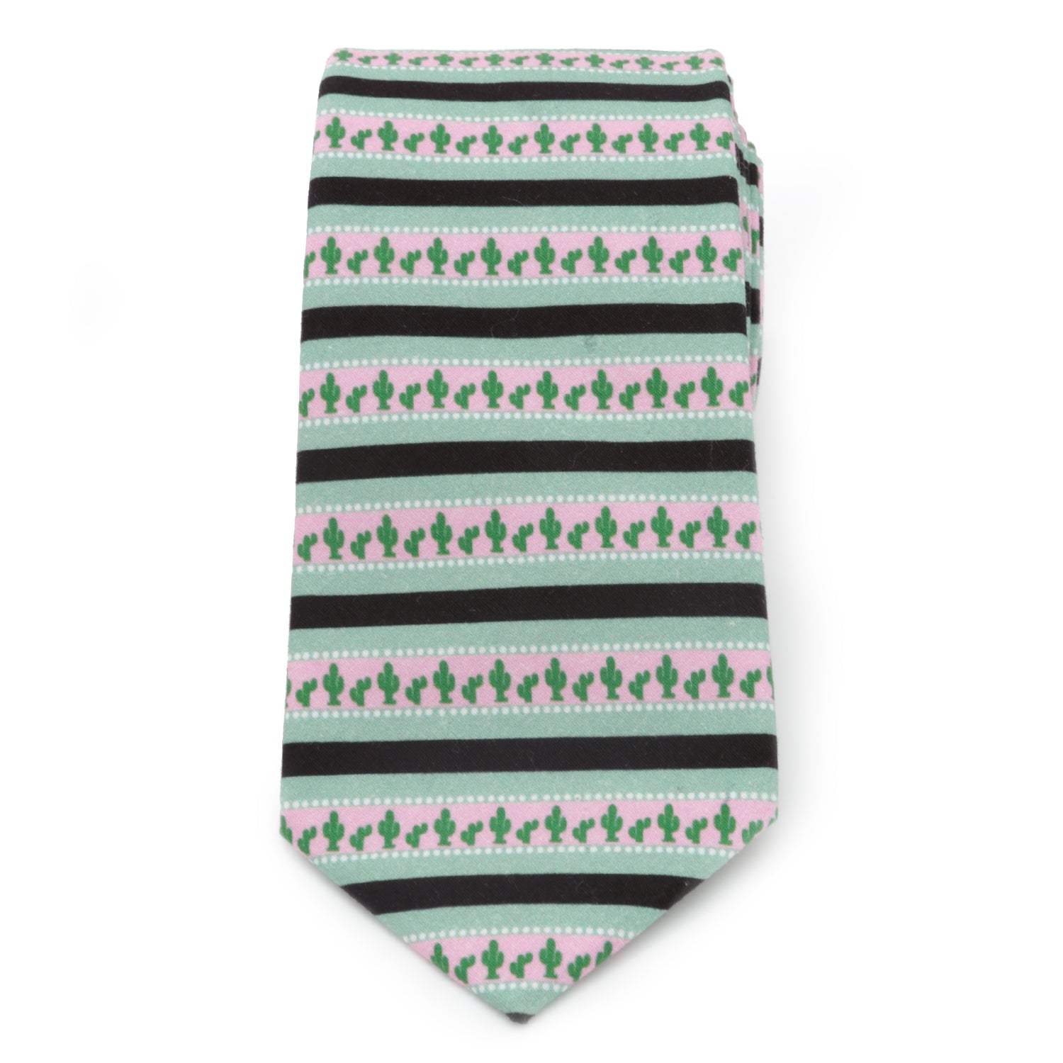 Texas Cactus Stripe Sage Men's Tie - Cufflinks.com - Flyclothing LLC