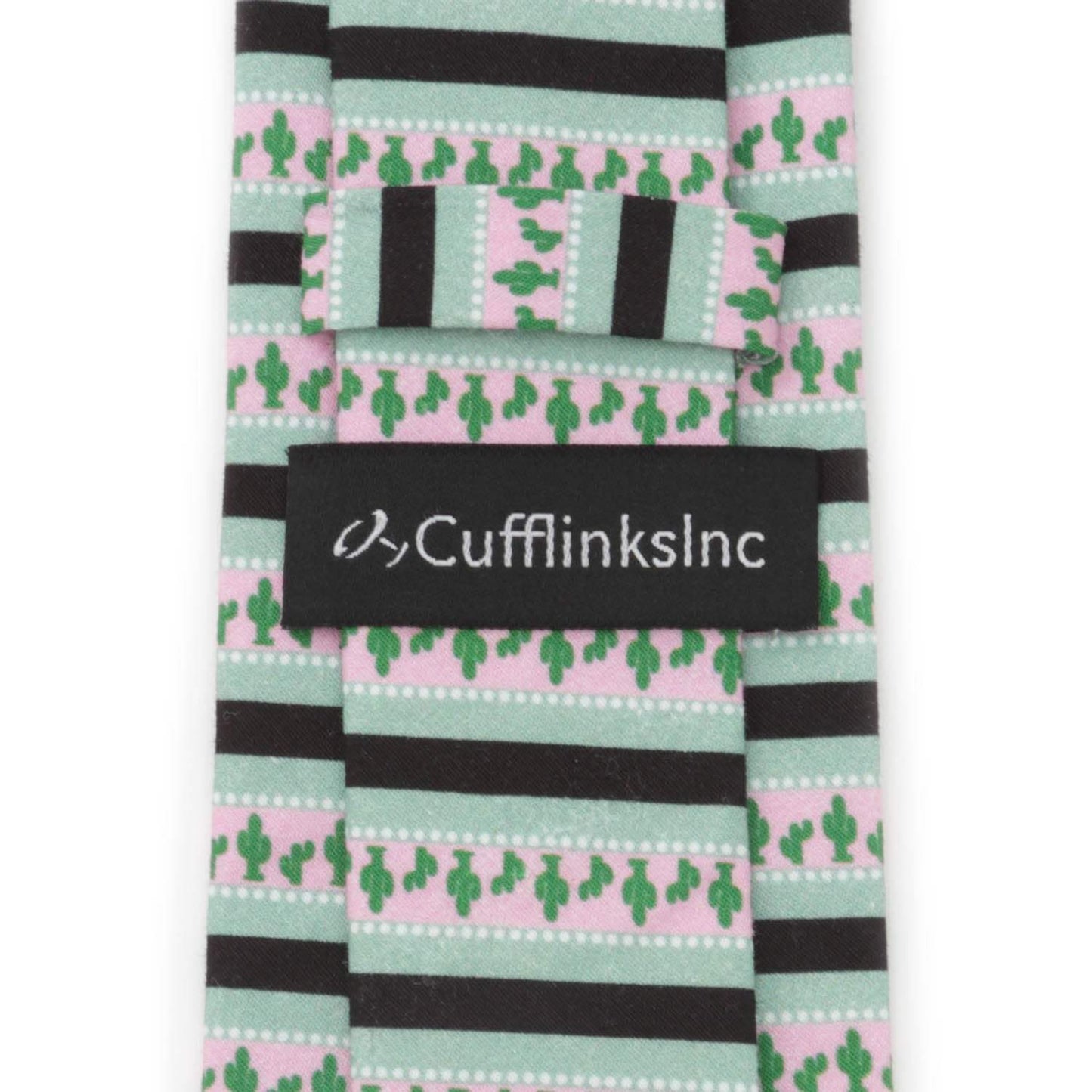 Texas Cactus Stripe Sage Men's Tie - Cufflinks.com - Flyclothing LLC