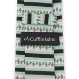 Texas Cactus Stripe Sage Men's Tie - Cufflinks.com - Flyclothing LLC