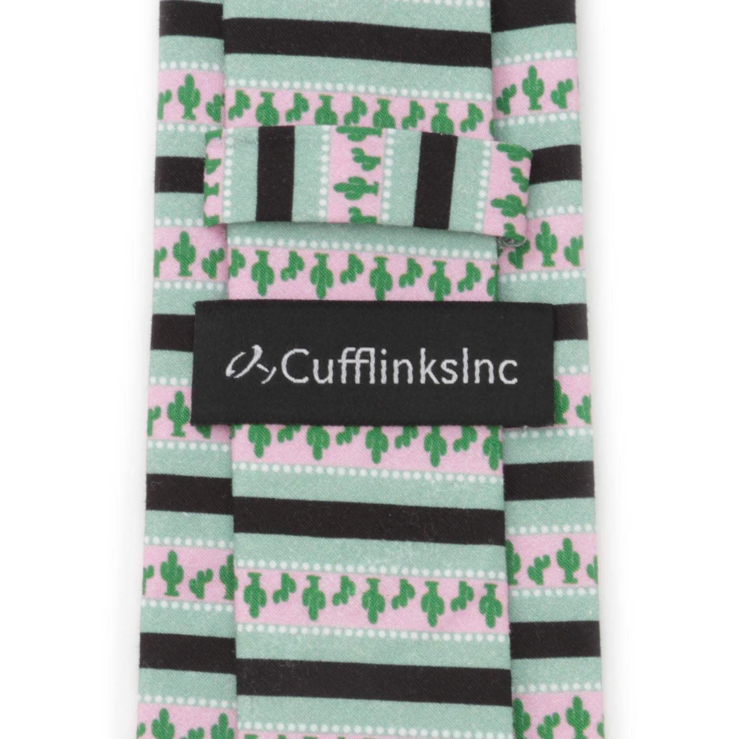 Texas Cactus Stripe Sage Men's Tie - Cufflinks.com - Flyclothing LLC