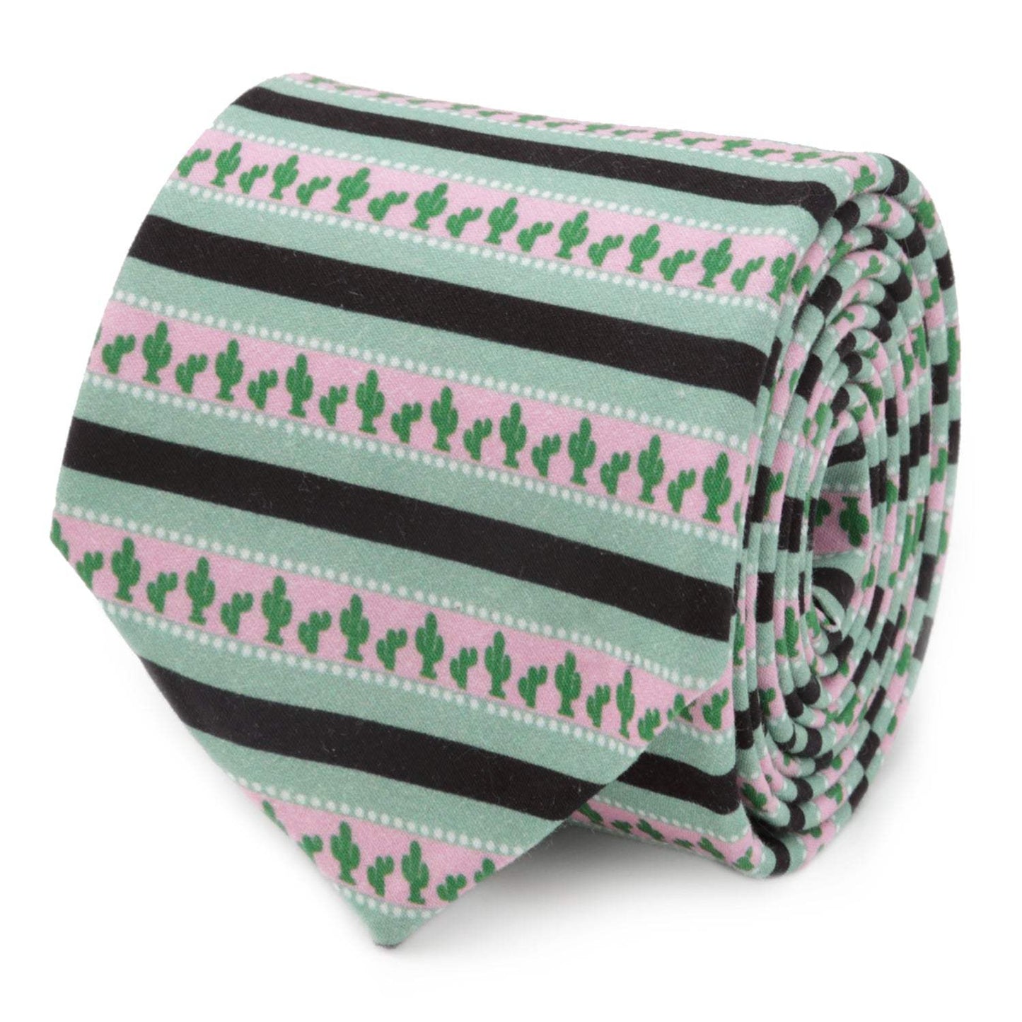 Texas Cactus Stripe Sage Men's Tie - Cufflinks.com - Flyclothing LLC