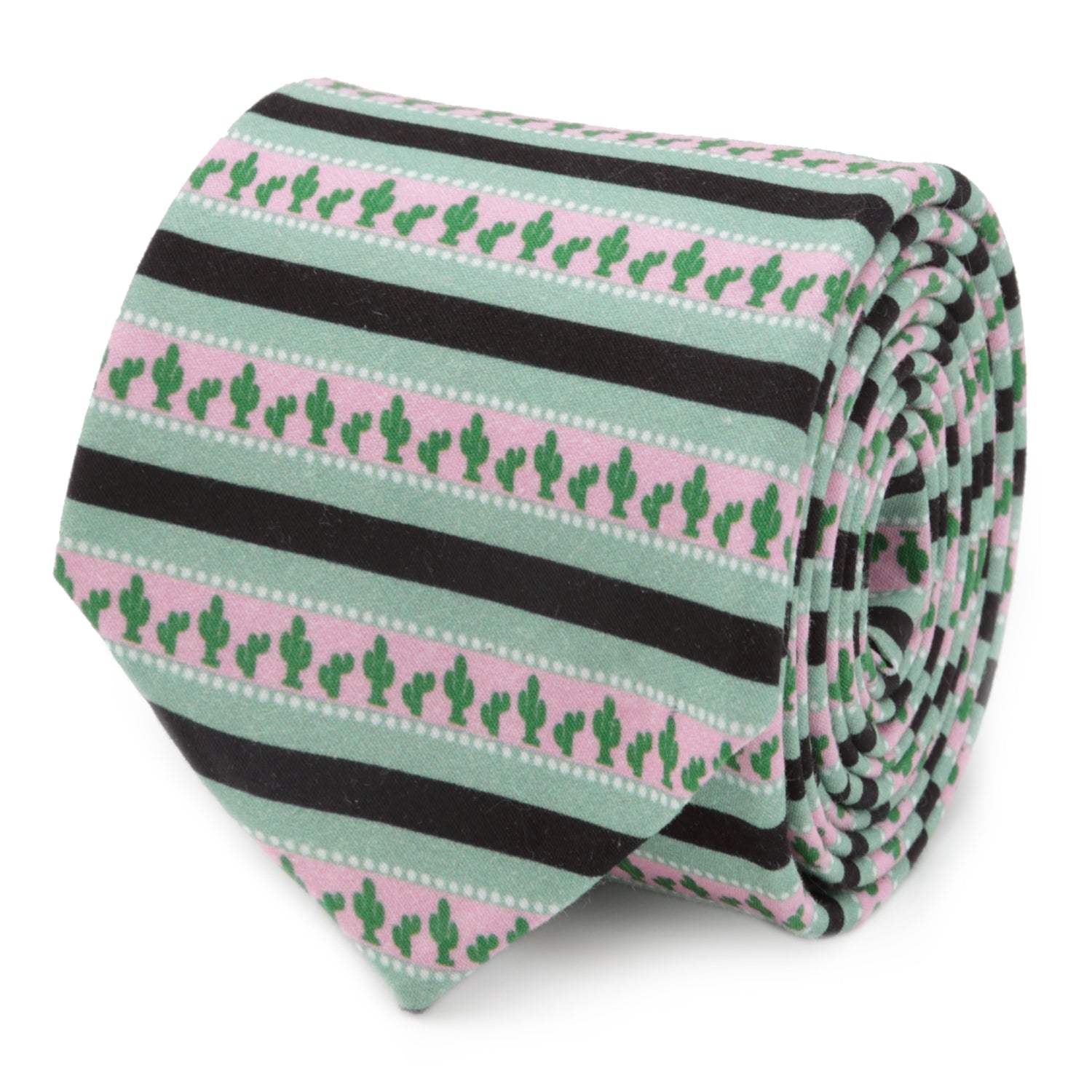 Texas Cactus Stripe Sage Men's Tie - Cufflinks.com - Flyclothing LLC