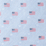 Light Blue American Flag Men's Tie - Cufflinks.com - Flyclothing LLC