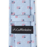 Light Blue American Flag Men's Tie - Cufflinks.com - Flyclothing LLC