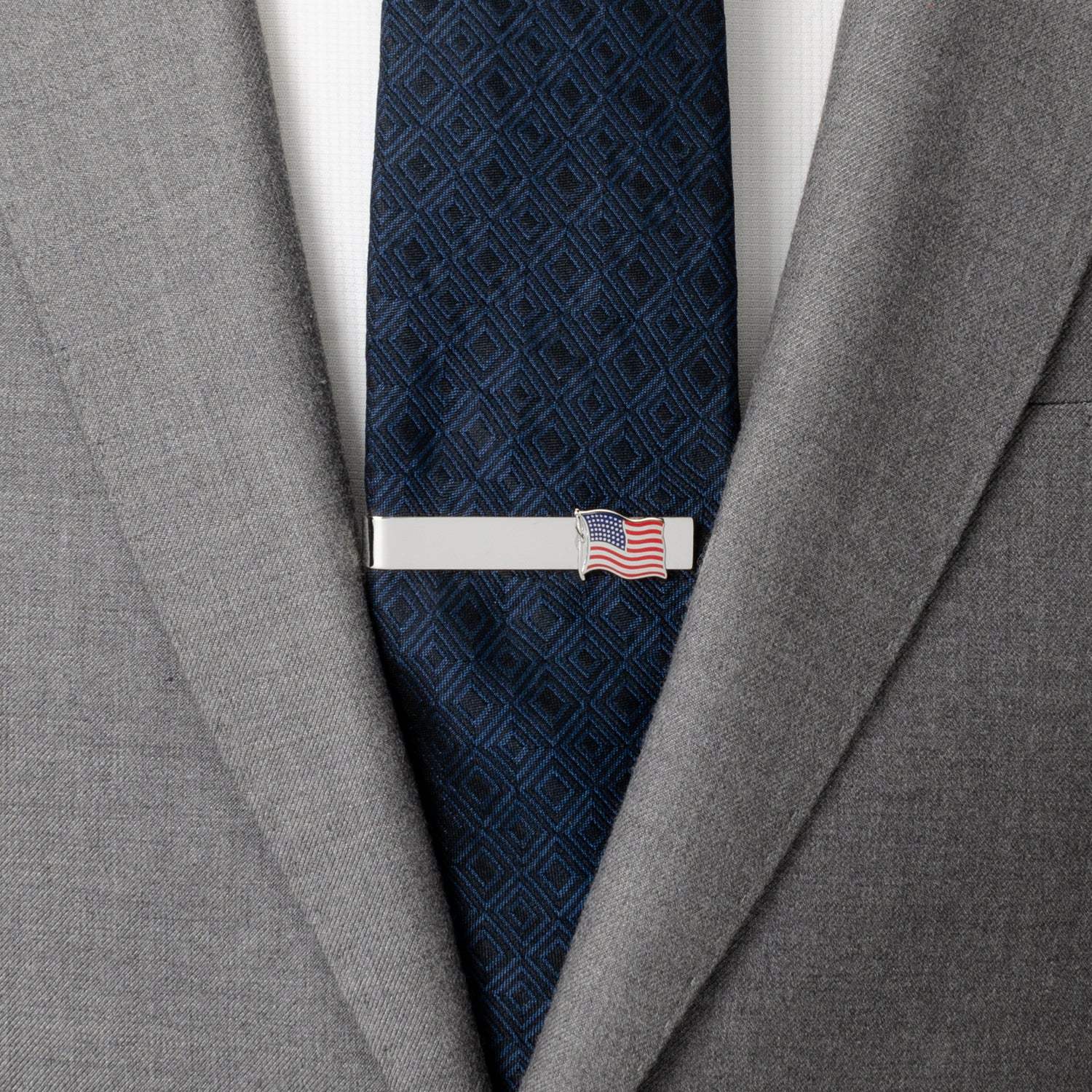 American Waving Flag Cufflinks and Tie Bar Gift Set - Cufflinks.com - Flyclothing LLC