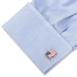 Waving American Flag Cufflinks - Cufflinks.com - Flyclothing LLC