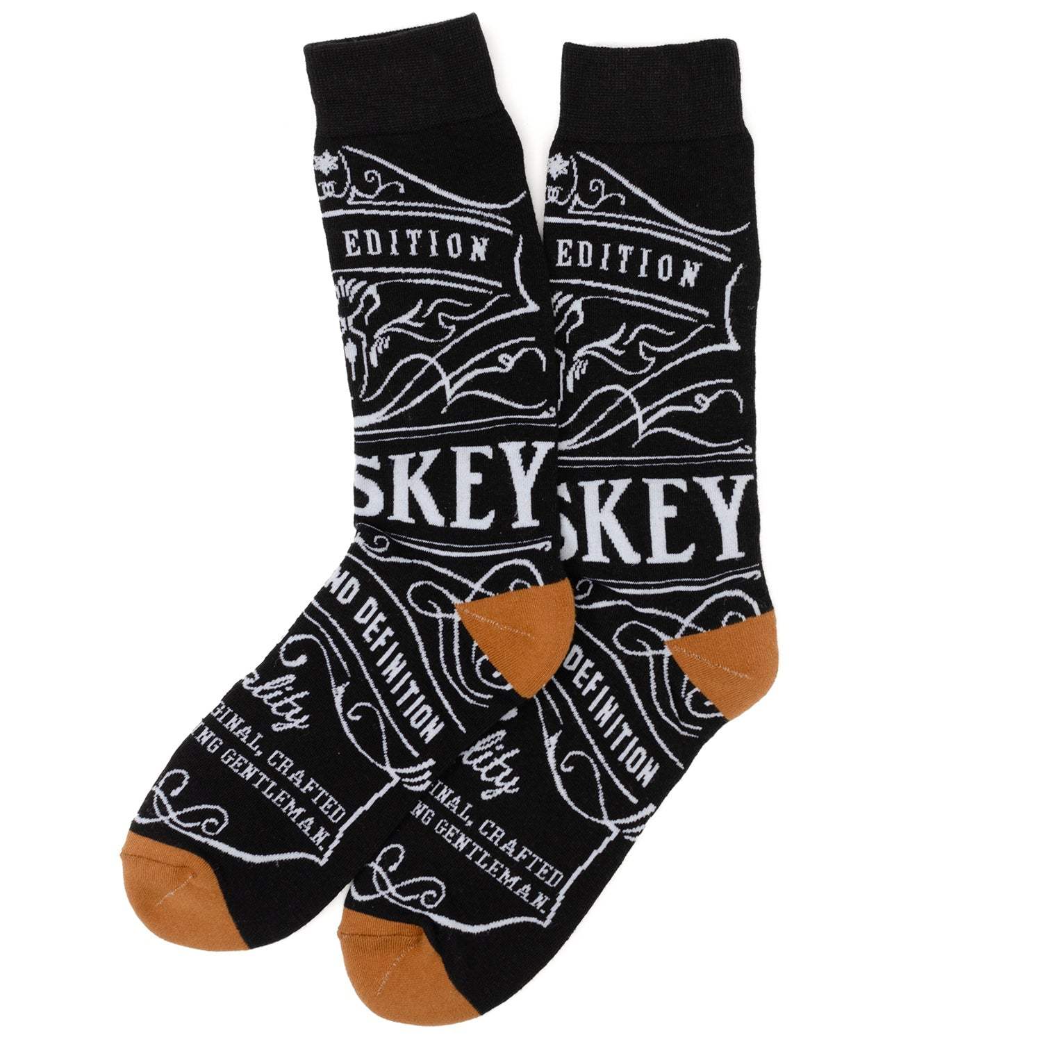 Whiskey Original Black Men's Socks - Cufflinks.com - Flyclothing LLC