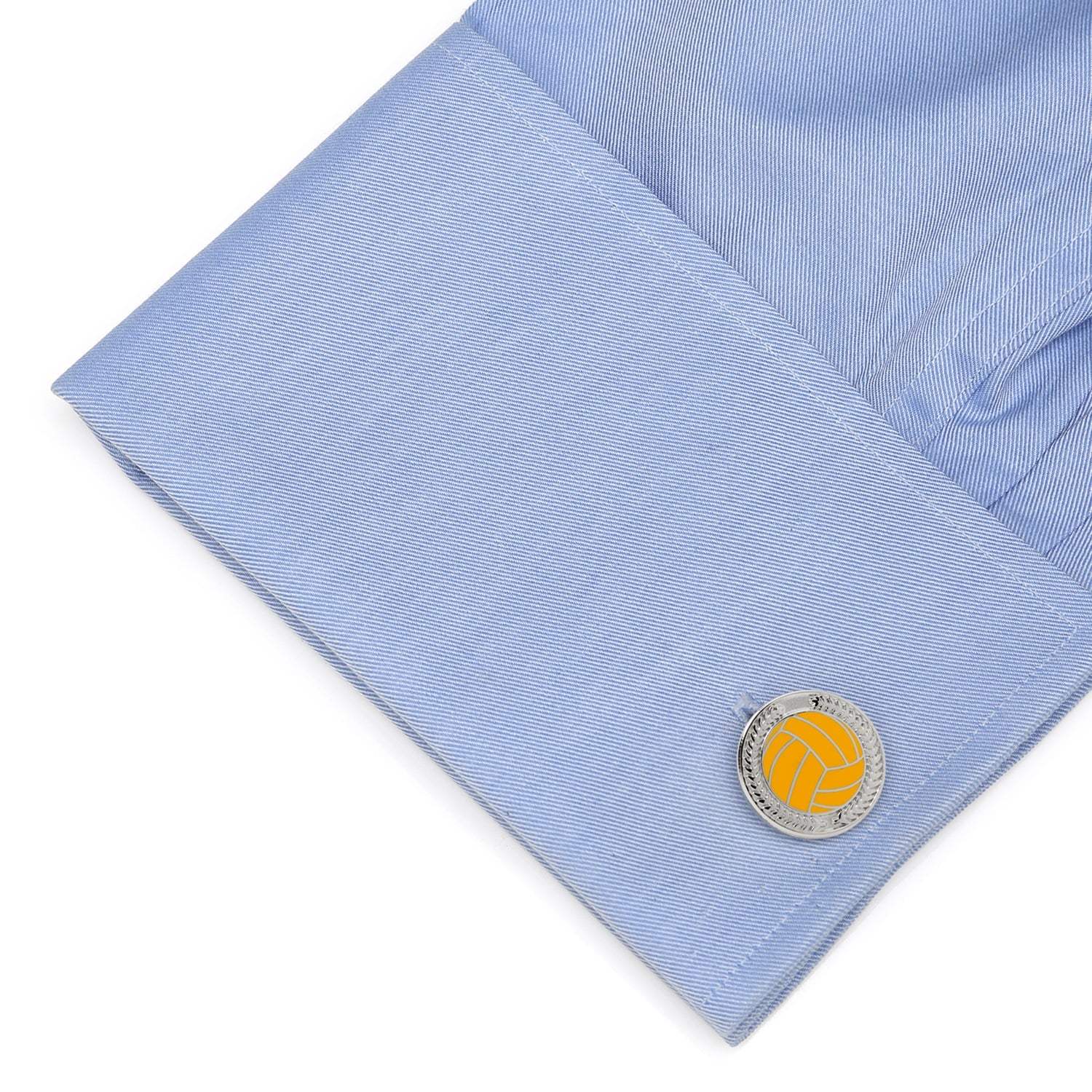 Water Polo Embossed Cufflinks - Cufflinks.com - Flyclothing LLC