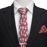 Christmas Wrap Red Men's Tie - Cufflinks.com - Flyclothing LLC