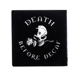 Alchemy Gothic Death Before Decaf Coaster - Alchemy Gothic - Flyclothing LLC