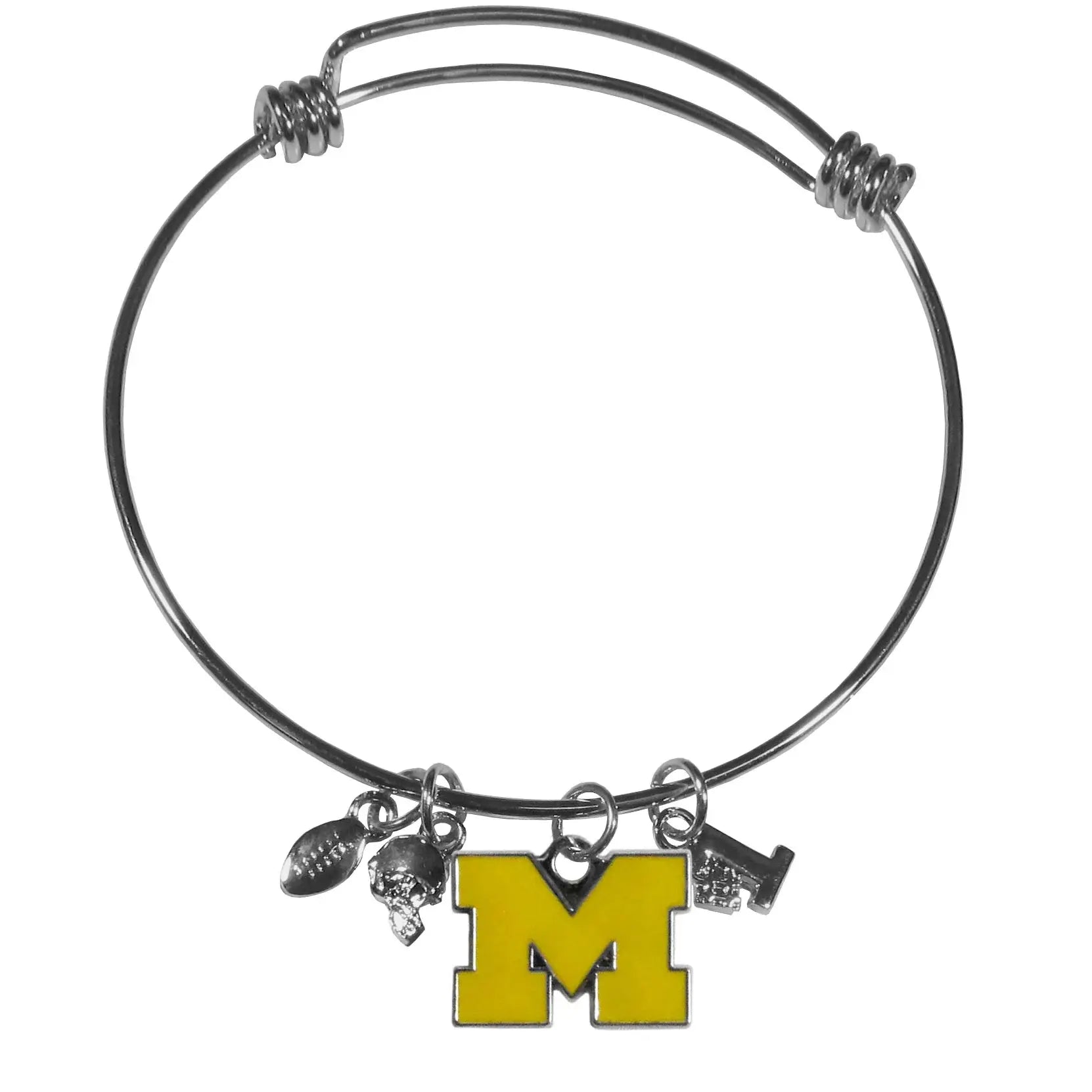 Michigan Wolverines Charm Bangle Bracelet - Michigan Wolverines - Flyclothing LLC
