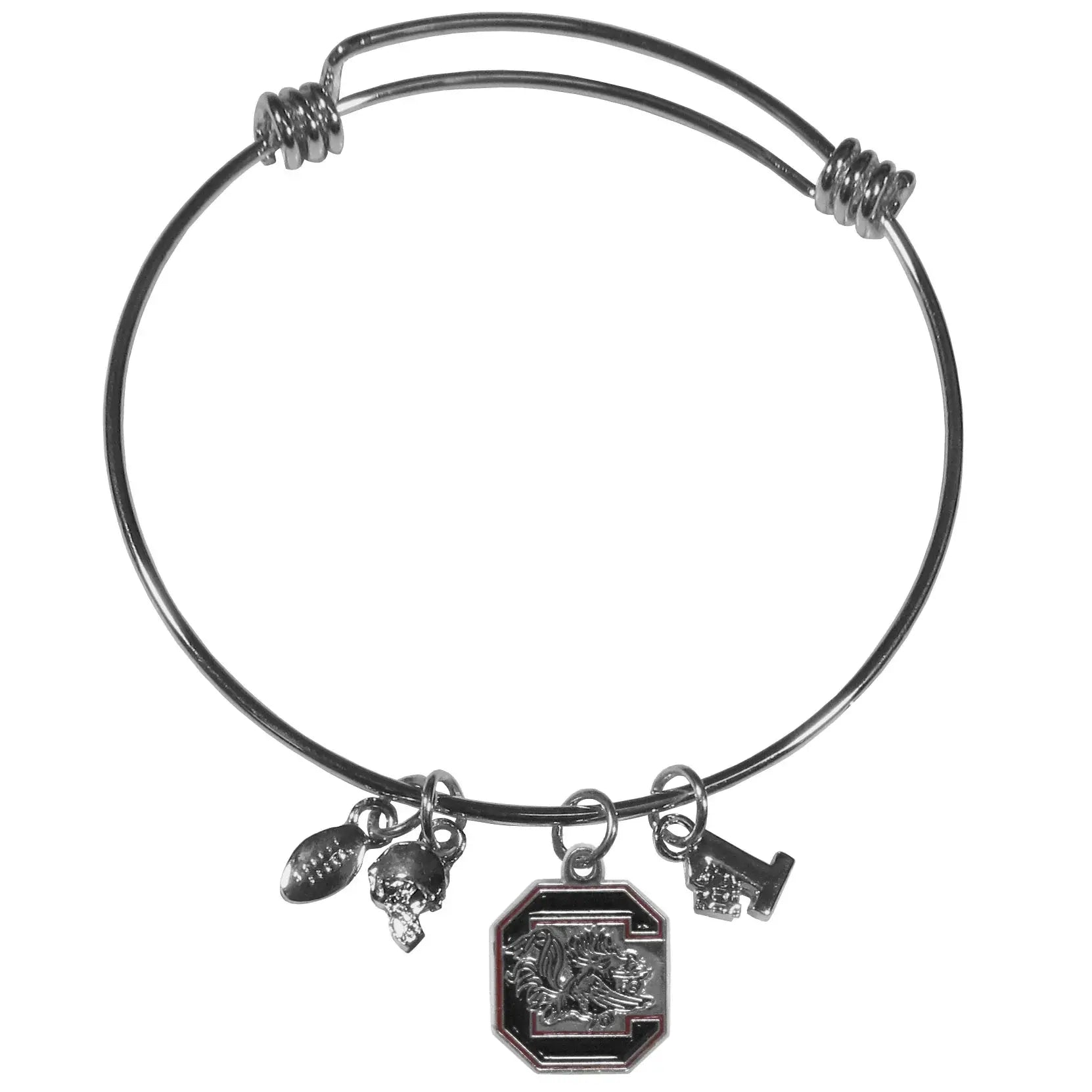 S. Carolina Gamecocks Charm Bangle Bracelet - S. Carolina Gamecocks - Flyclothing LLC
