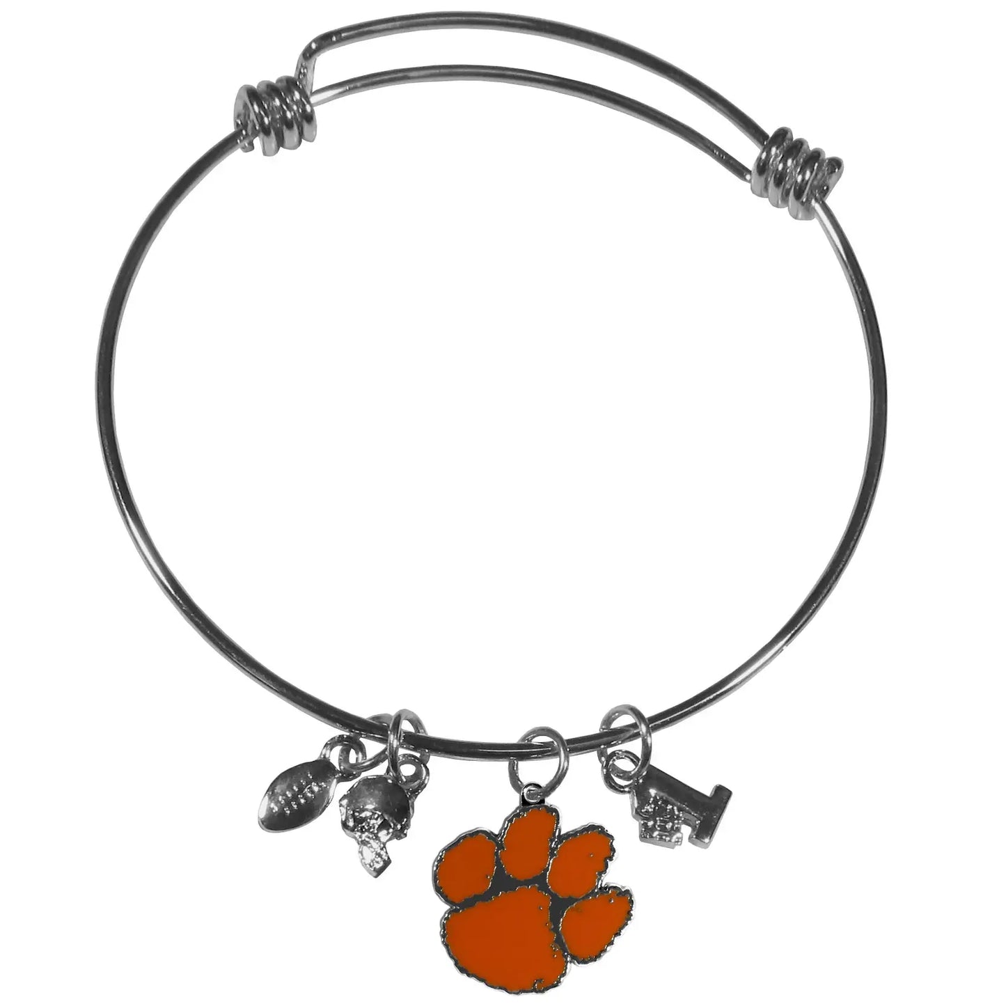 Clemson Tigers Charm Bangle Bracelet - Clemson Tigers - Flyclothing LLC