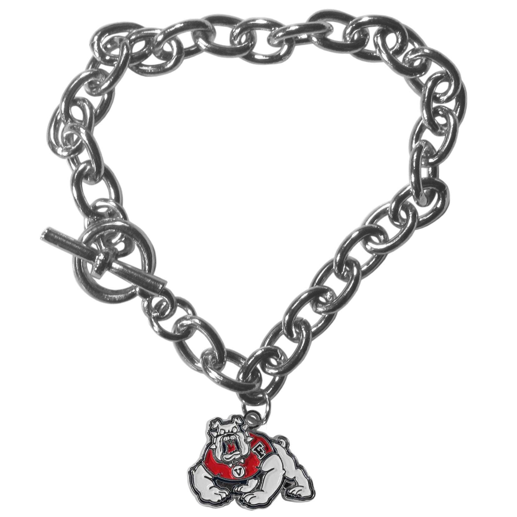 Fresno St. Bulldogs Charm Chain Bracelet - Fresno St. Bulldogs - Flyclothing LLC