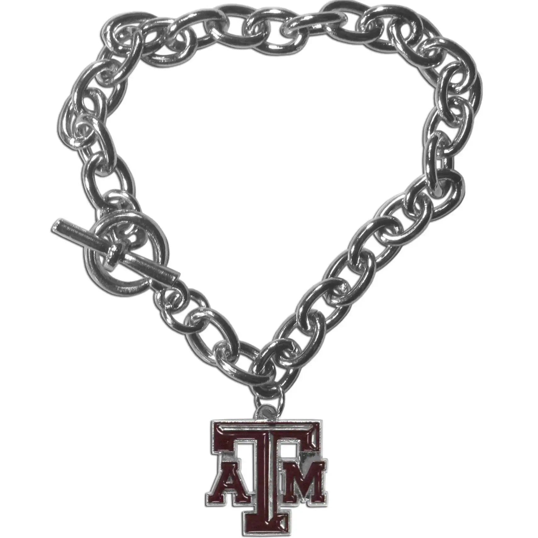 Texas A & M Aggies Charm Chain Bracelet - Texas A&M - Flyclothing LLC