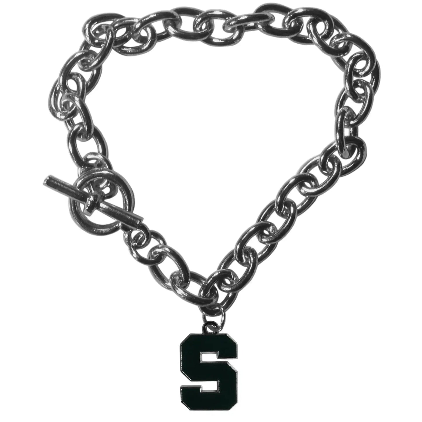 Michigan St. Spartans Charm Chain Bracelet - Michigan St. Spartans - Flyclothing LLC
