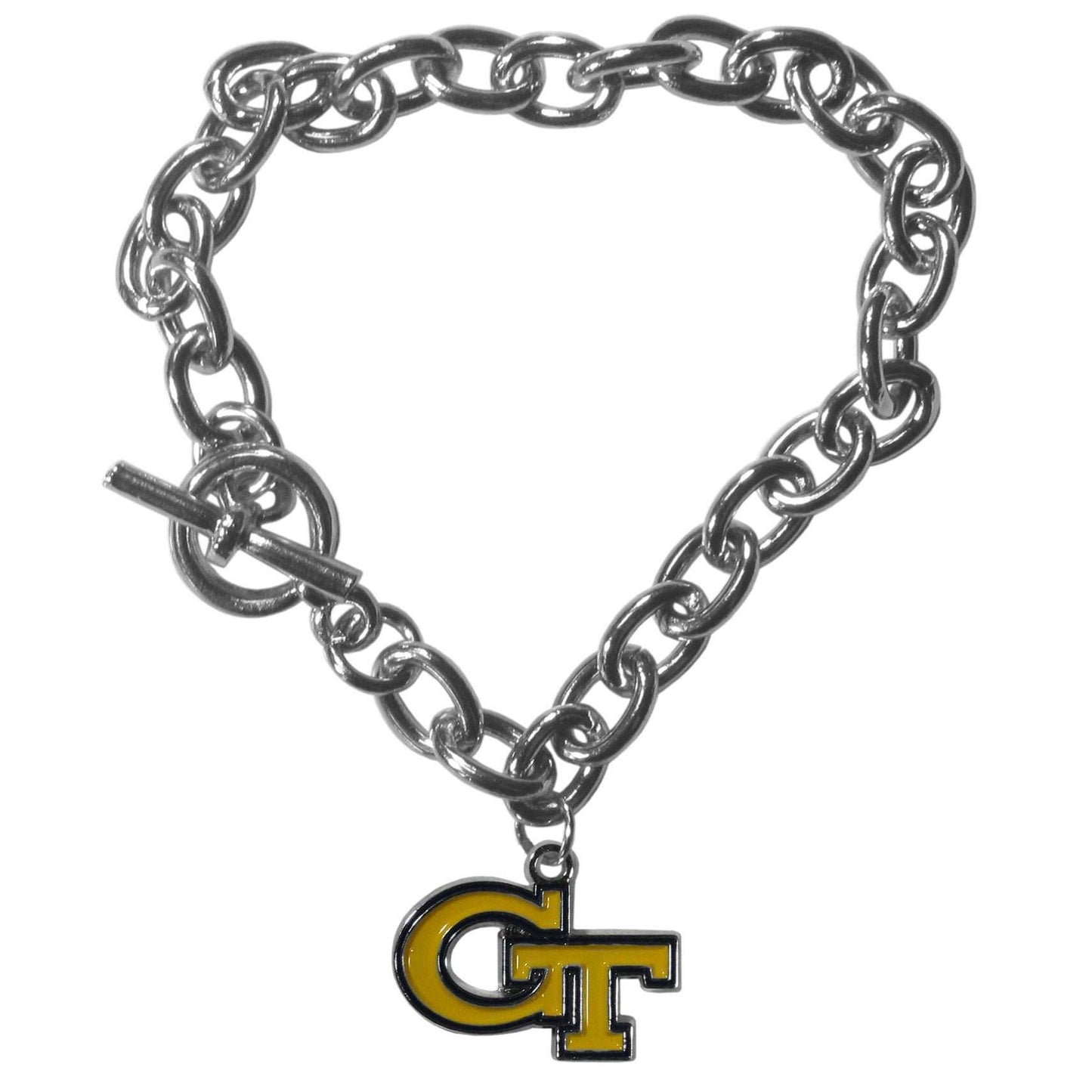 Georgia Tech Yellow Jackets Charm Chain Bracelet - Georgia Tech Yellow Jackets - Flyclothing LLC