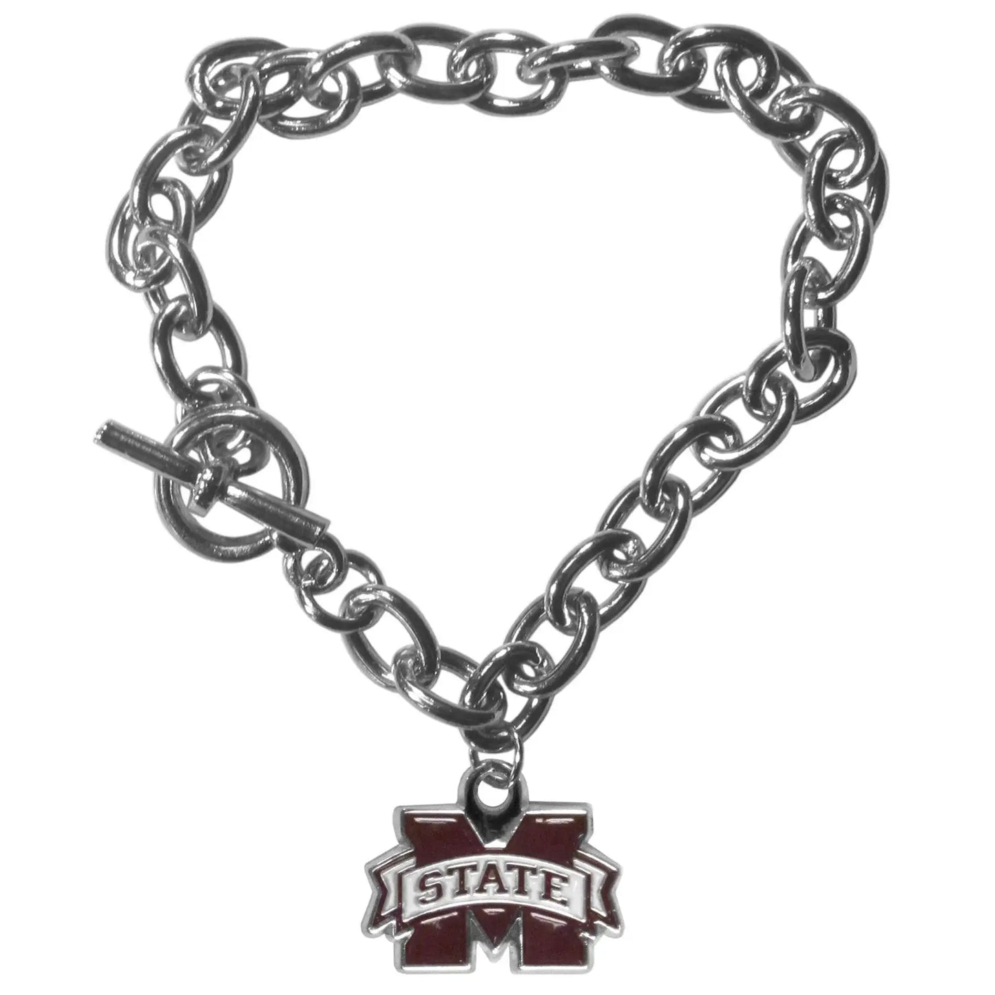 Mississippi St. Bulldogs Charm Chain Bracelet - Mississippi St. Bulldogs - Flyclothing LLC