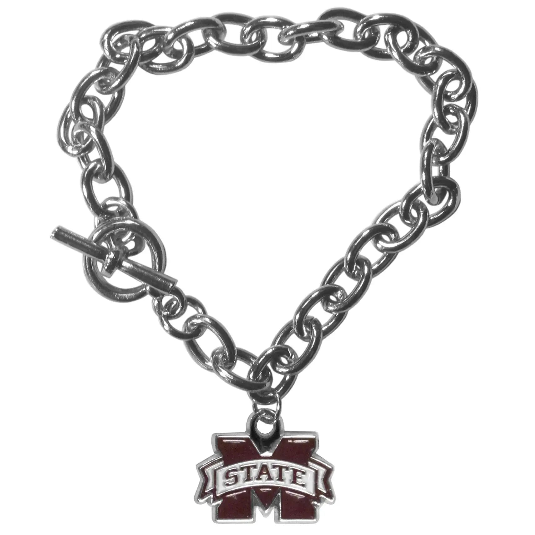 Mississippi St. Bulldogs Charm Chain Bracelet - Mississippi St. Bulldogs - Flyclothing LLC