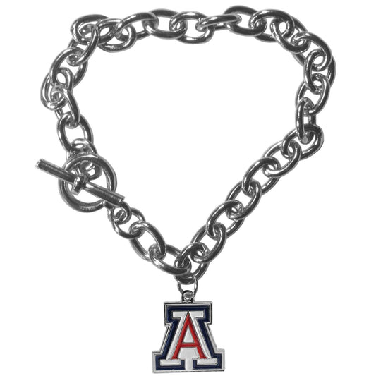 Arizona Wildcats Charm Chain Bracelet - Arizona Wildcats - Flyclothing LLC