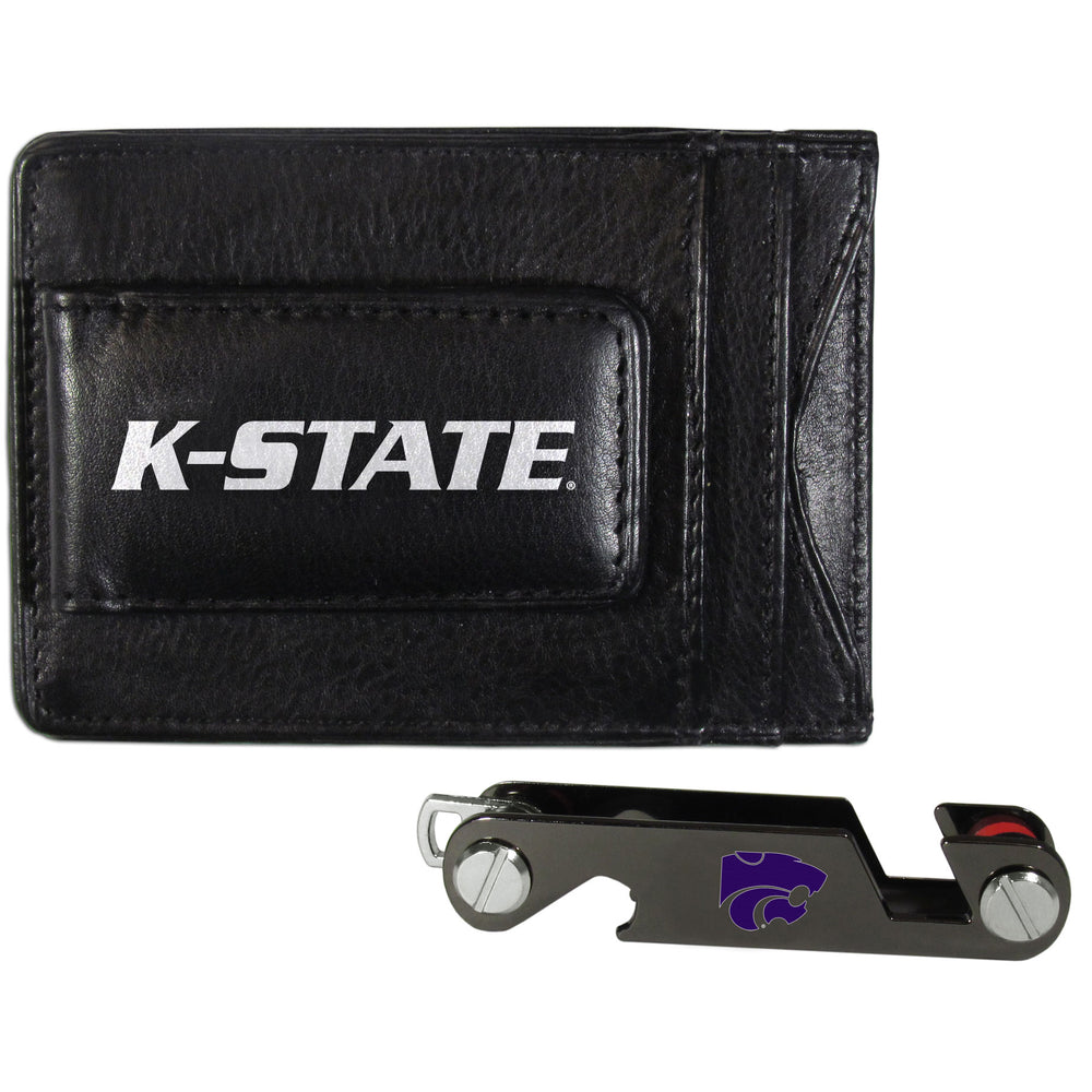 Kansas St. Wildcats Leather Cash & Cardholder & Key Organizer - Kansas St. Wildcats