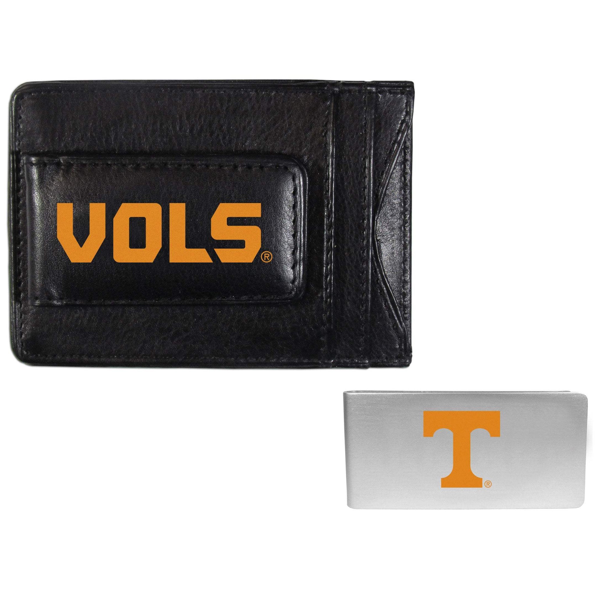 Tennessee Volunteers Leather Cash & Cardholder & Money Clip - Tennessee Volunteers - Flyclothing LLC