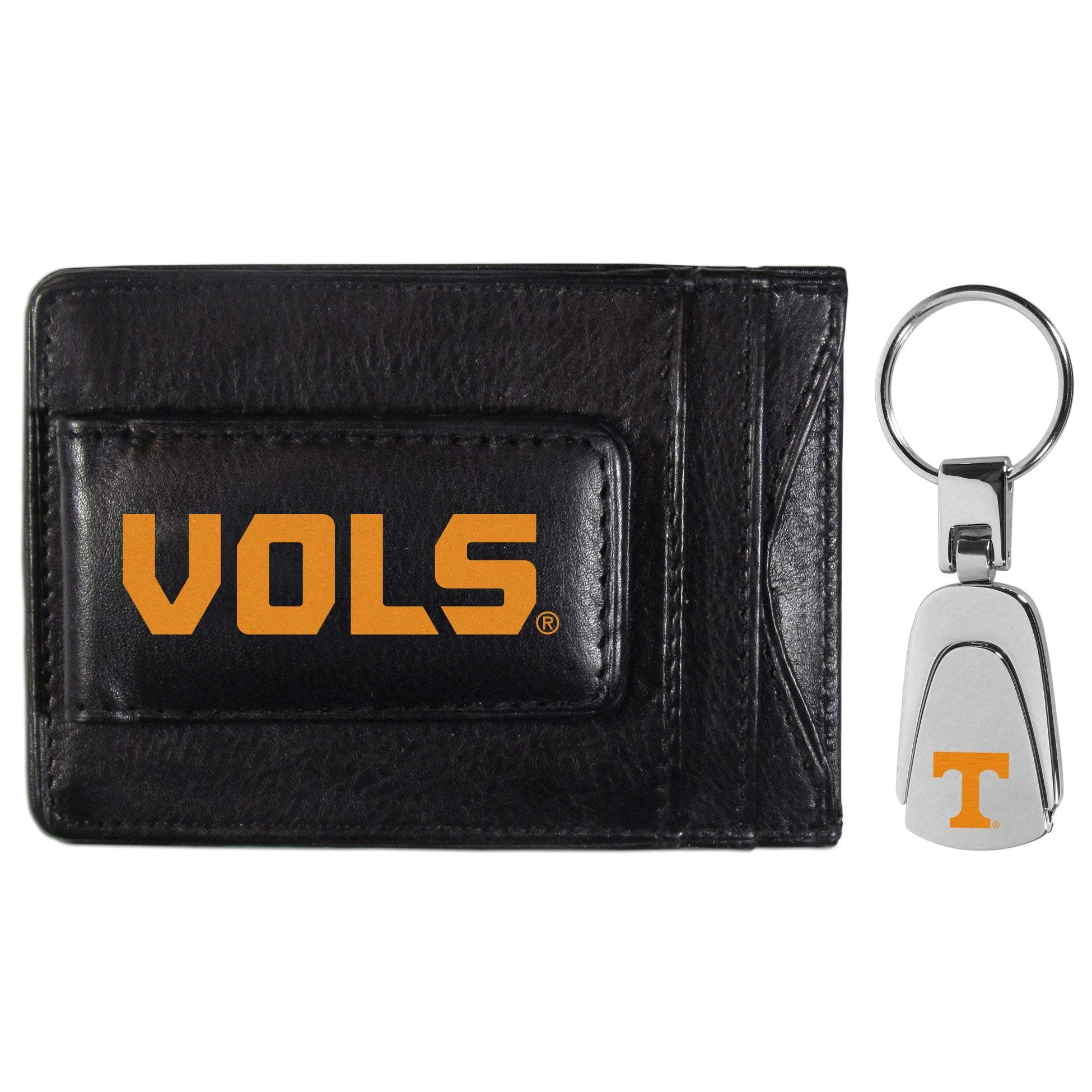Tennessee Volunteers Leather Cash & Cardholder & Steel Key Chain - Tennessee Volunteers - Flyclothing LLC