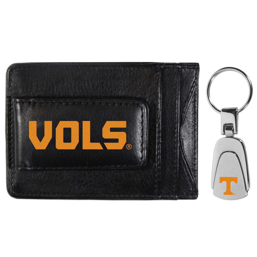 Tennessee Volunteers Leather Cash & Cardholder & Steel Key Chain - Tennessee Volunteers