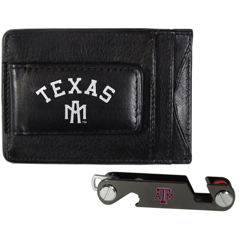 Texas A & M Aggies Leather Cash & Cardholder & Key Organizer - Texas A & M Aggies