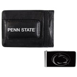 Penn St. Nittany Lions Leather Cash & Cardholder & Black Money Clip - Penn St. Nittany Lions