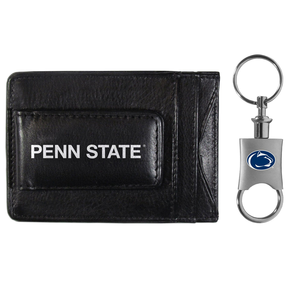 Penn St. Nittany Lions Leather Cash & Cardholder & Valet Key Chain - Penn St. Nittany Lions
