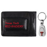 Texas Tech Raiders Leather Cash & Cardholder & Steel Key Chain - Texas Tech Raiders